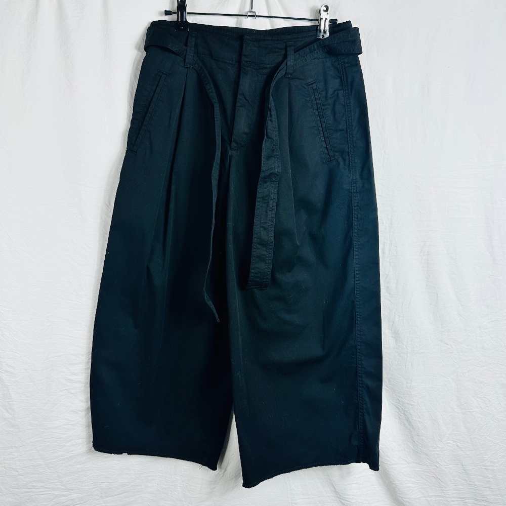 GAP Pants Trousers high rise wide leg cropped black Size‎ 2